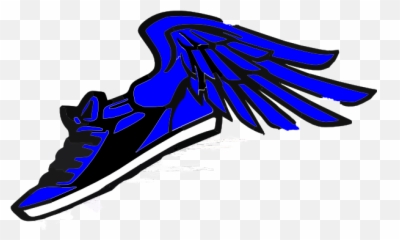 Shoe Track Spikes With Wings Clipart - Shoes Png