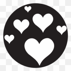 Download Heart Break Up 3 Gobo - Metal PNG Image with No