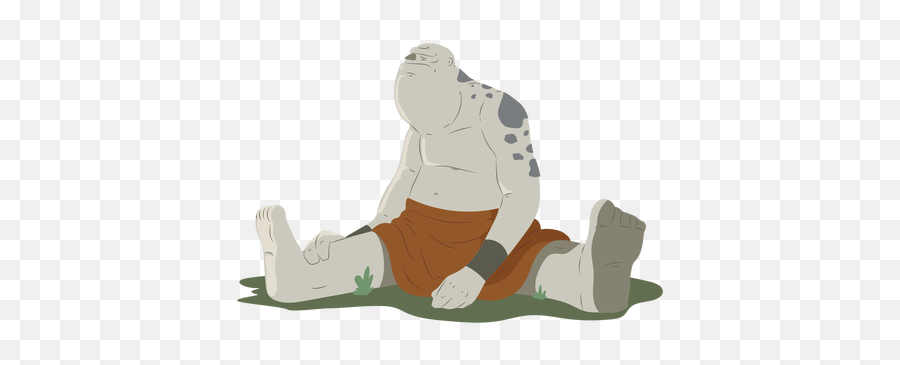 Troll Meadow Huge Strong Sitting Bold Illustration - Sitting Png,Troll Png