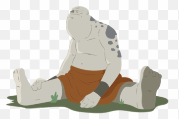 Troll Meadow Huge Strong Sitting Bold Illustration - Sitting Png,Troll Png