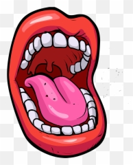 Cartoon Mouth Art Print By Mariou0027s - Xsmall In 2020 Mouth Cartoon ...