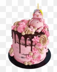 Cake Emoji Png - Birthday Cake With Pig,Cake Emoji Png
