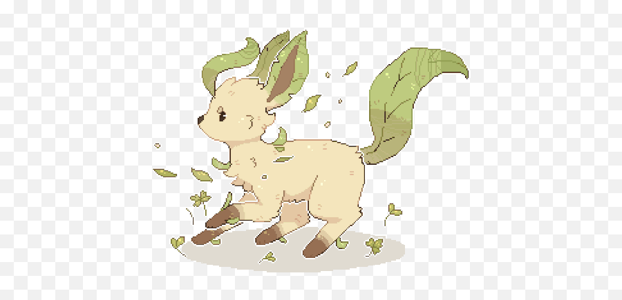 Breezesmore Mouse Art Leafe - Transparent Leafeon Gif Png,Leafeon Png