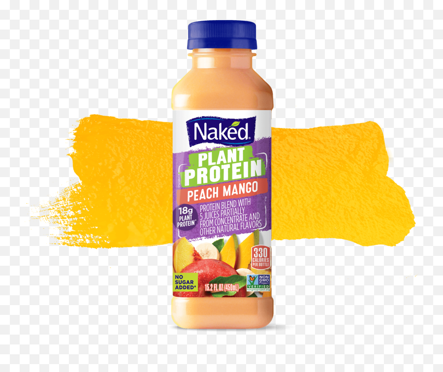 Naked Juice Peach Mango - Naked Juice Mighty Mango Png,Mango Transparent