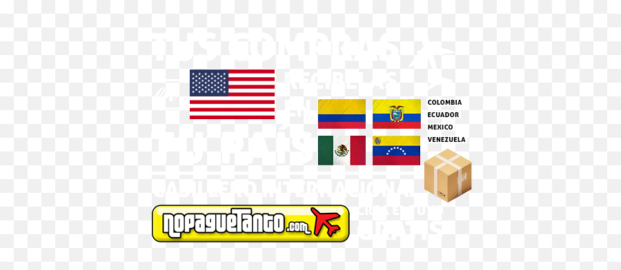 Nopaguetanto U2013 Envíos Desde Usa A Colombia - Todas Las Banderas Del Mundo Png,Bandera Usa Png