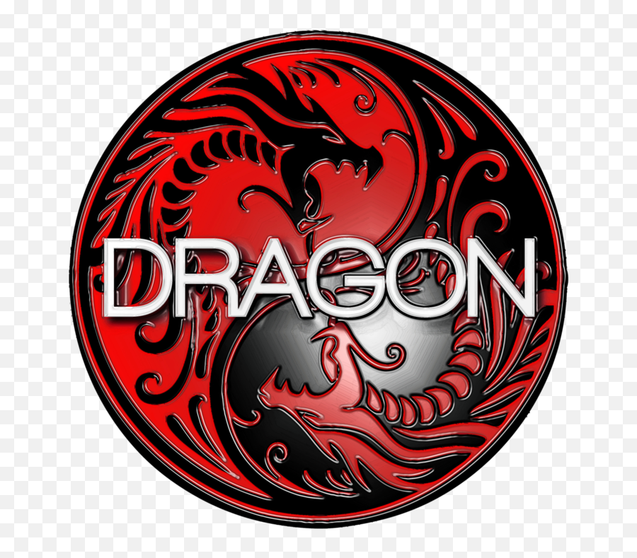 Red And Black Dragons Png Image With No - Red And Black Dragon Yin Yang,Skyrim Dragon Logo