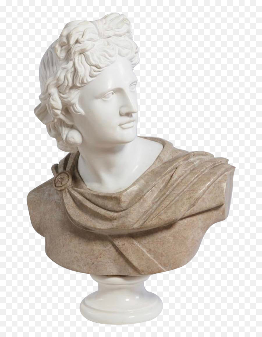 Italian Marble Bust Of Ancient Greek - Classical Sculpture Png,Greek Bust Png