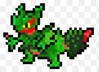 Mega Sceptile - Mega Sceptile Pixel Art Png,Sceptile Png