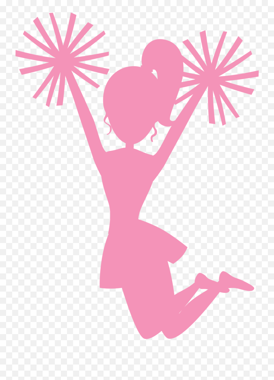 Cheer Silhouette - Silhouette Cheer Svg Png,Cheerleader Silhouette Png