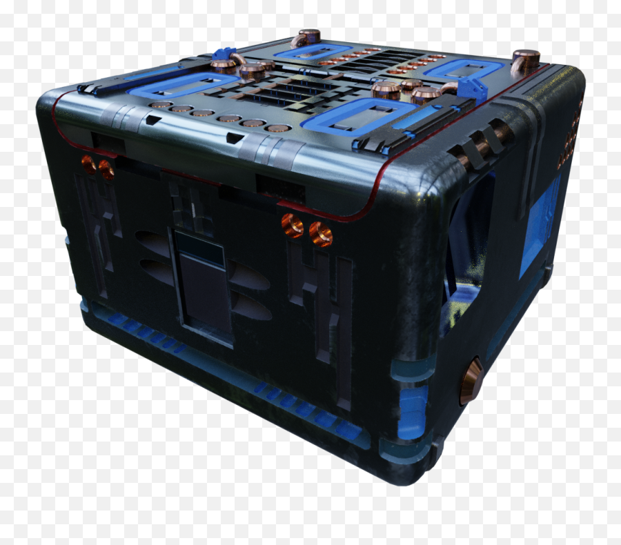 Sci - Fi Crate Blender Sci Fi Crate Transparent Png,Crate Png