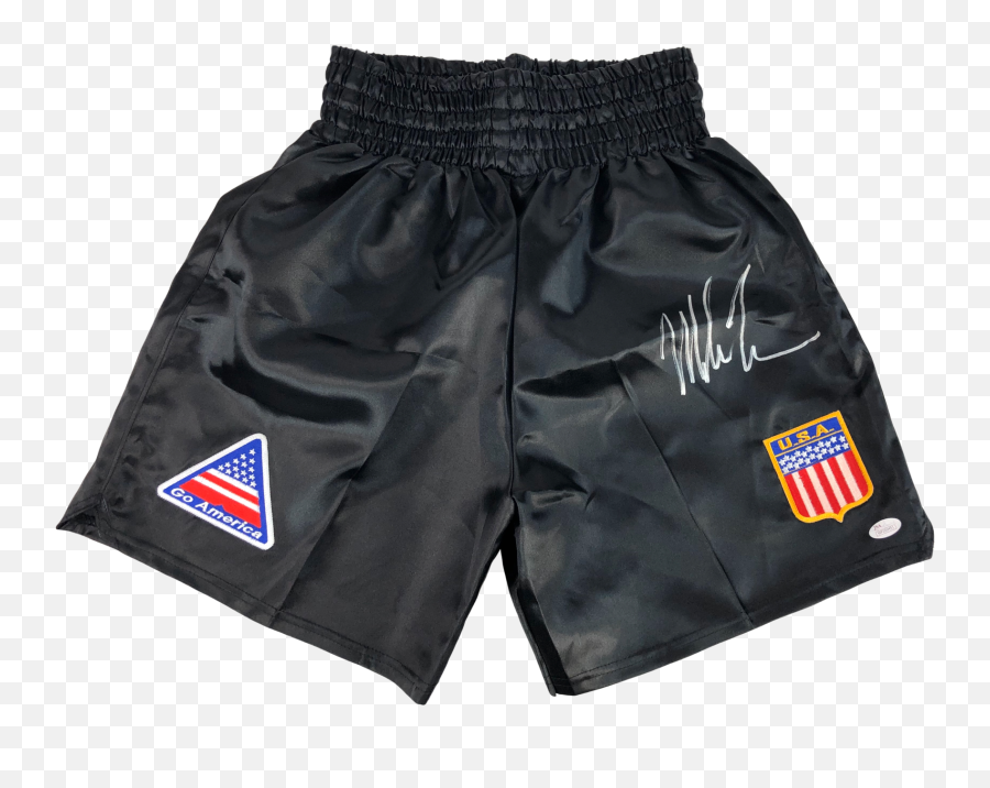 Mike Tyson Autograph Boxing Trunks Hof Signed Jsa Coa - Boxing Trunks Png,Mike Tyson Png