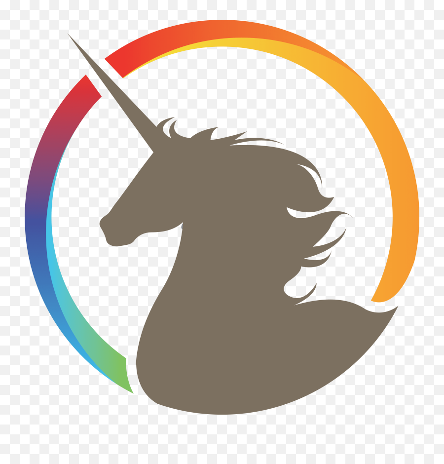 Unicorn Svg Free Clipart - Full Size Clipart 4442355 Transparent Unicorn Logo Png,Unicorn Horn Transparent