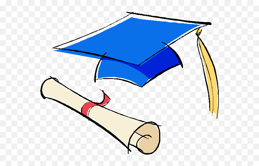 Blue Graduation Cap And Diploma - Blue Graduation Cap Clipart Png,Blue Graduation Cap Png