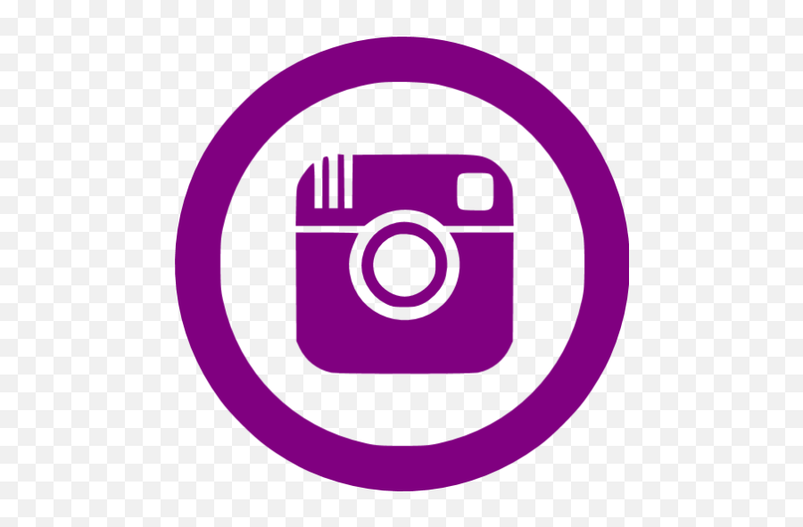Purple Instagram 5 Icon - Logo Instagram Black Transparent Png,Instagram Transparent Icon