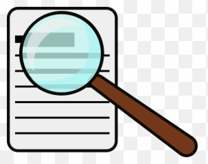 Admin Icon - Magnifying Glass With Paper Clipart png