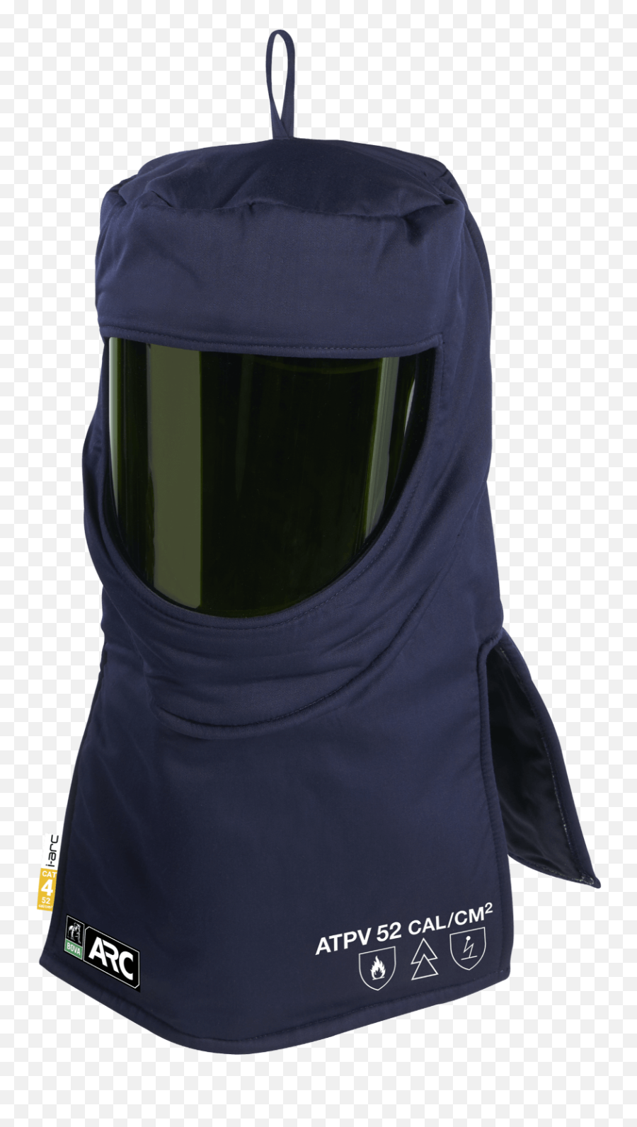 Arc Flash Hood With Hard Hat And Visor - Solid Png,Icon Arc Leather Jacket