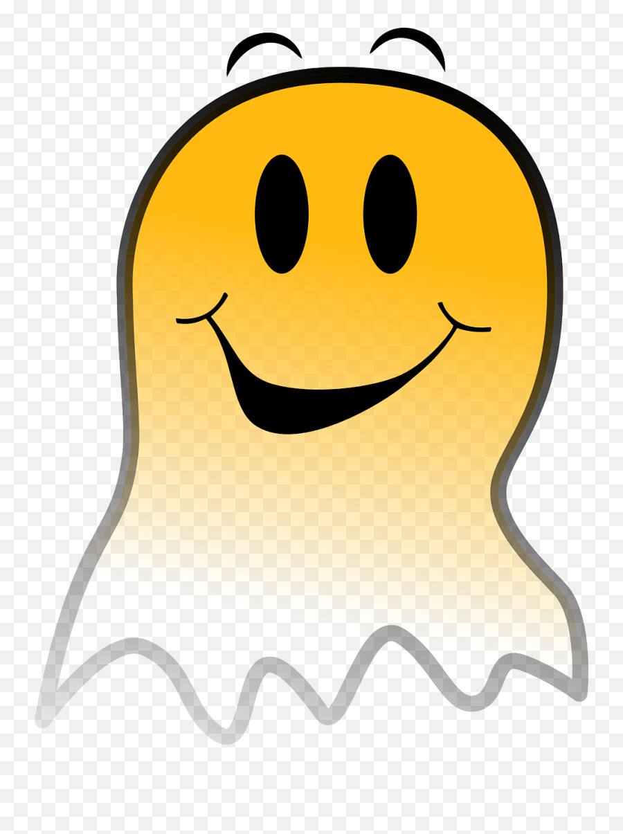Ghost Smiley Free Svg - Clip Art Png,Ghost Emoji Transparent