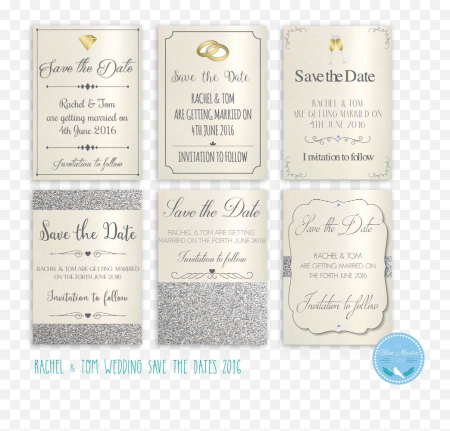 Wedding Invitations - Save The Dates U2014 The Blue Martin Studio Paper Png,Save The Date Png