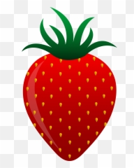 Red Fruits And Vegetables Clipart - Red Strawberry Clipart Png,Fruit Clipart Png