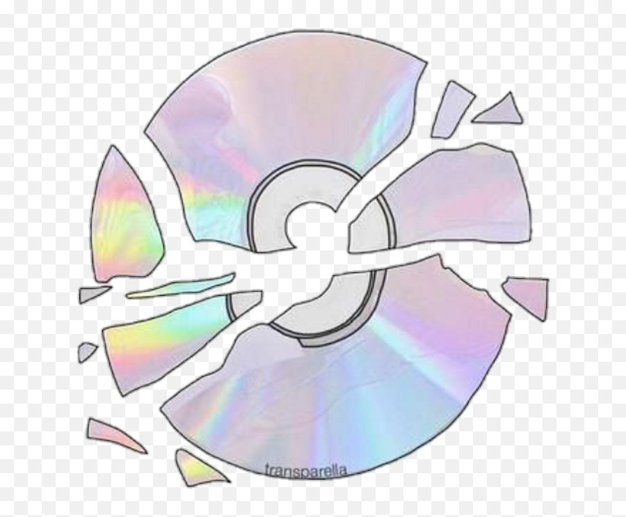 Tumblr Png - Cd Tumblr Png Colour Broken Cute Pastel Pastel Aesthetic Transparent Stickers,Tumblr Transparent