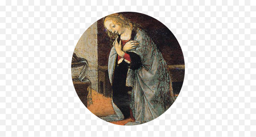 Dat Series - Leonardo Da Vinci Annunciation 1480 Png,Icon Of Annunciation
