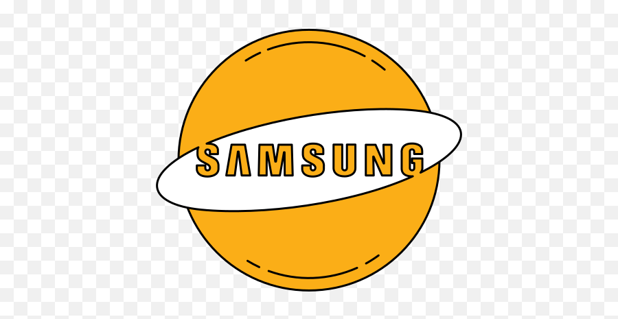 Logo Orange Samsung Free Icon - Iconiconscom Samsung Logo Orange Png,Galaxy Icon Pack