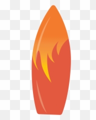 Summer Surfing Board Red Flat Icon Graphic By Soe Image - Language png