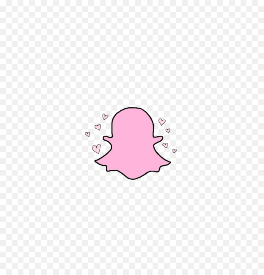 Snap Chat Snapchat Pink Pastel Heart Hearts Tumblr Kawa - Aesthetic Snapchat Logo Pink Png,Snap Chat Logo