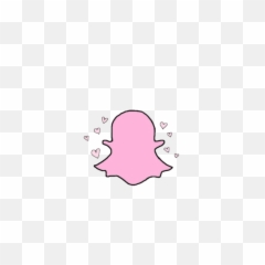 Aesthetic Pink Snapchat Logo