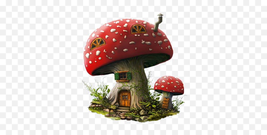 House Drawing Mushroom Png File Hd - Mushroom Fairy House Drawing,Mushroom Png