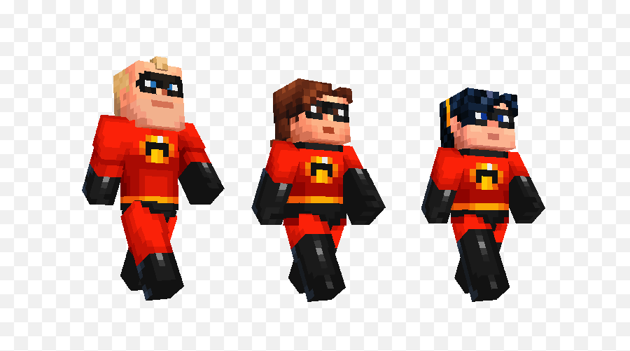 Minecraft Character Png - Minecraft Incredibles Clipart Incredibles Skin,Minecraft Character Png
