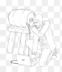 Download Banner Freeuse Hacker - Cartoon Png,Hacker Png