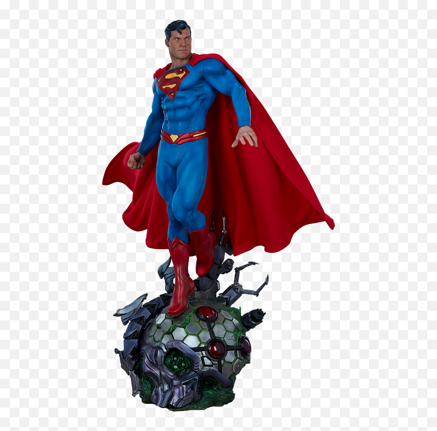 Dc Comics Superman Premium Figure - Superman Premium Format Statue Png,Red Superman Logo