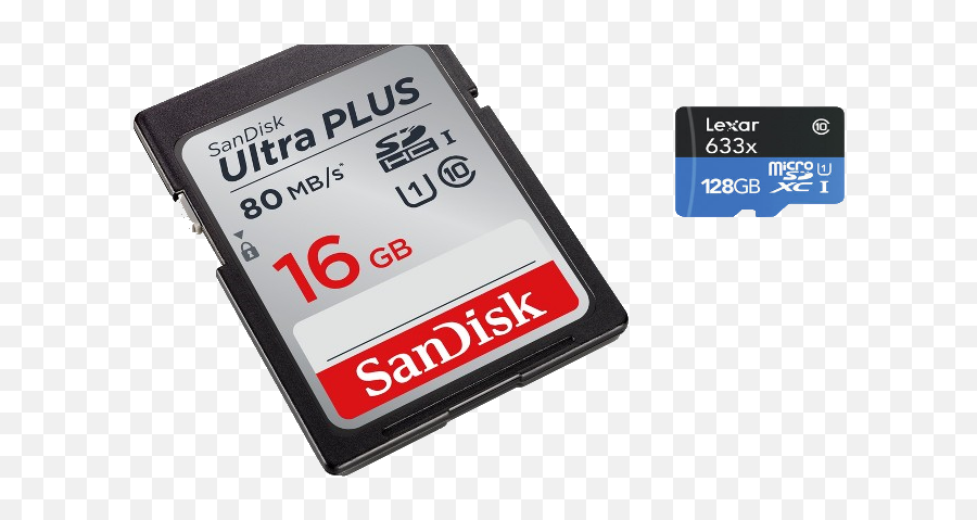 Difference Between Sd And Microsd Cards - Sandisk Png,Sd Card Png