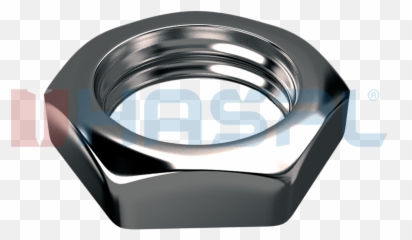 Hašpl As - Hexagon Thin Nut Din439 B M16 Cl4 Galvanized Matice M12 Nízká Png,M16 Png