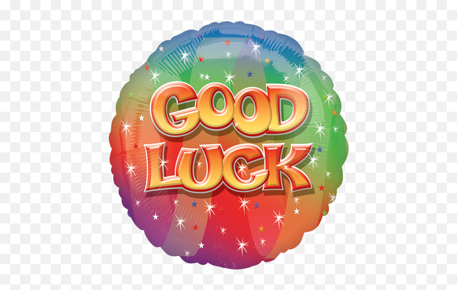 18 Good Luck Circle Foil Balloon - Good Luck Balloon Transparent Png,Good Luck Png