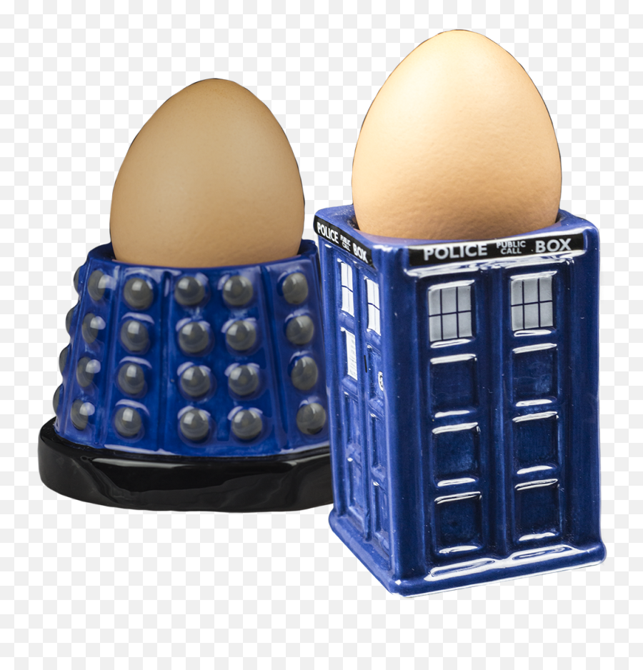Doctor Who - Tardis And Dalek Egg Cup Set Png,Tardis Png