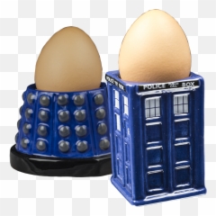 Doctor Who - Tardis And Dalek Egg Cup Set Png,Tardis Png