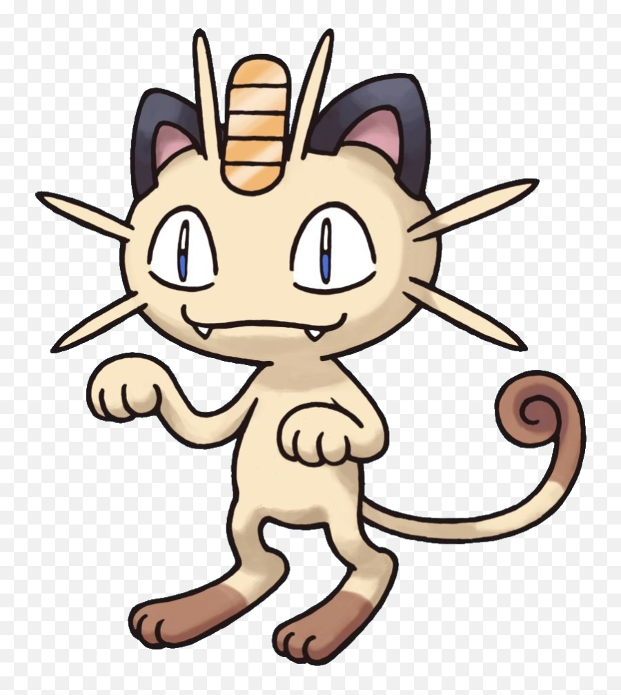 Download Hd 052meowth Pokemon Mystery Dungeon Red And Blue - Pokemon Mystery Dungeon Meowth Png,Meowth Png