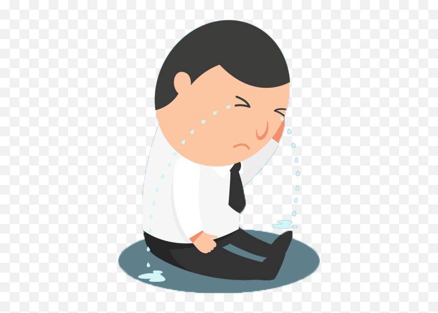 Crying Cartoon Sadness - Crying Man Png Download 490629 Cartoon Crying Man Png,Sad Man Png