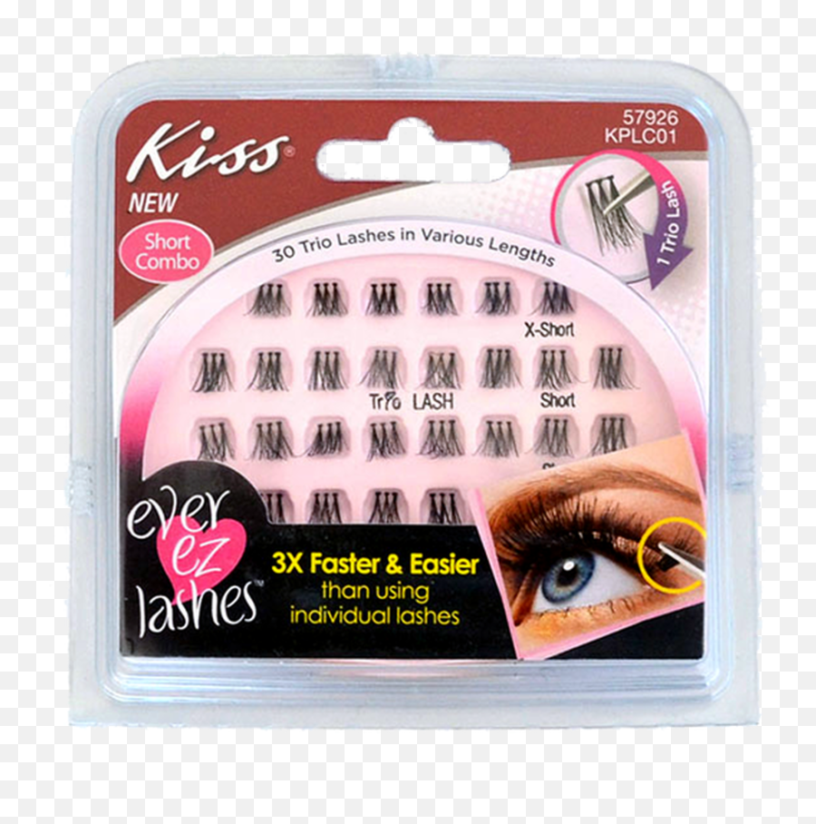 Kiss Individual False Lashes Alcone Company - Cluster Of 3 Lashes Png,Lashes Png