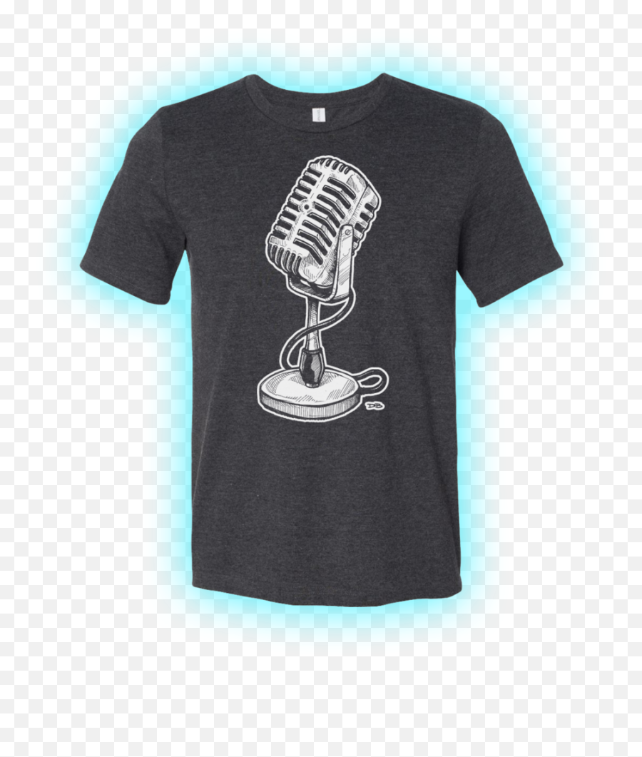 Vintage Microphone Unisex Shirt U2014 Dan Bingham Art - Illustration Png,Vintage Microphone Png