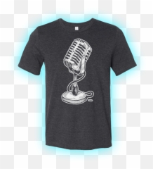 Vintage Microphone Unisex Shirt U2014 Dan Bingham Art - Illustration Png,Vintage Microphone Png