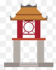 Temple Of Literature Gate In China Clipart Free Download - Of Vector png