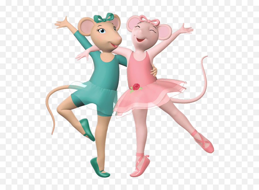 Angelina And Alice Dancing Together Transparent Png - Stickpng Alice Angelina Ballerina,Ballerina Png