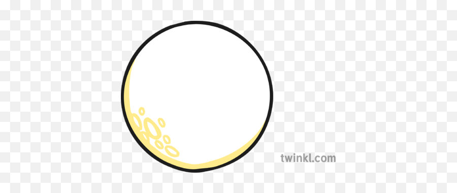 1 Full Moon Illustration - Twinkl Circle Png,Full Moon Png