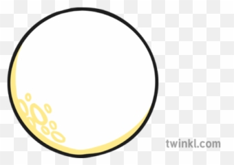 1 Full Moon Illustration - Twinkl Circle png