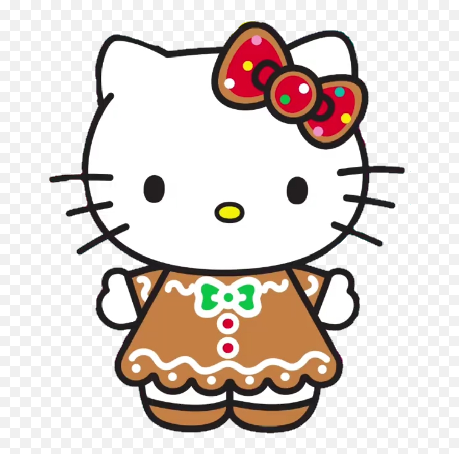 Hellokitty Christmas Kawaii Sanrio Freetoedit - Hello Kitty Head Png,Hello Kitty Png