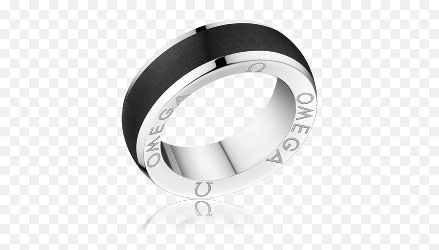 Omega Ring Black Ceramic - Solid Png,Black Ring Png