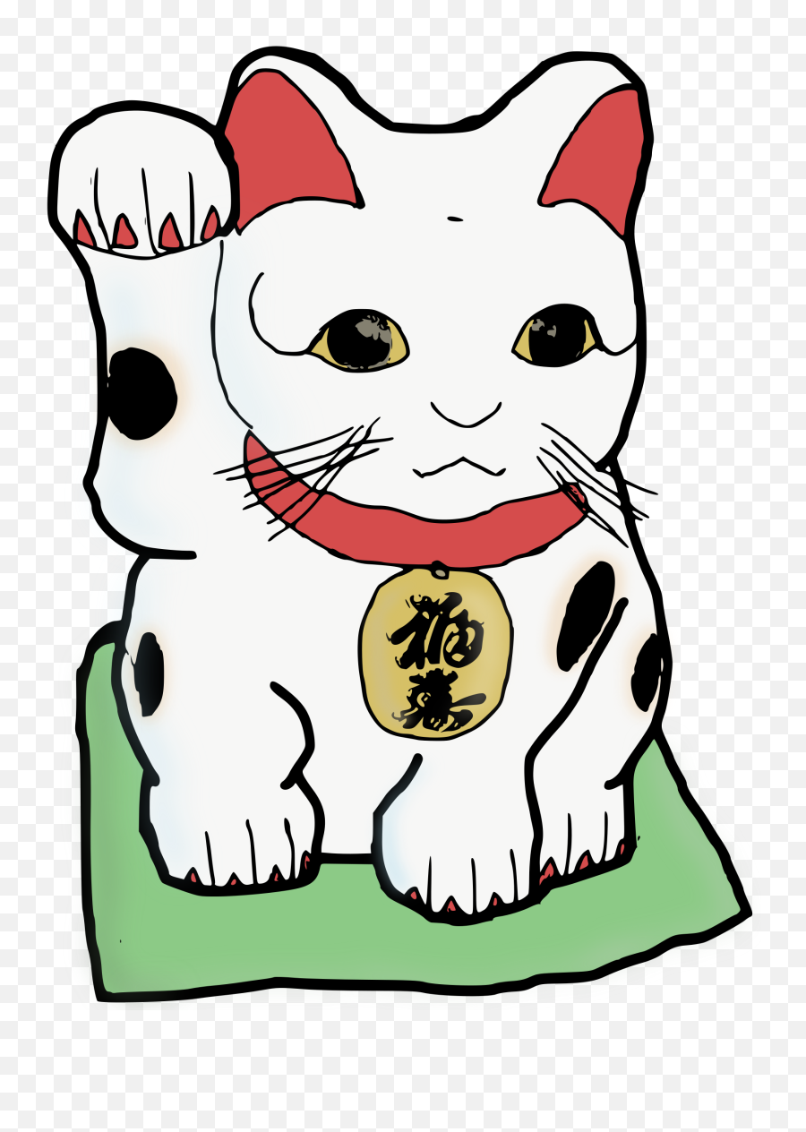 Download Cats Clipart Colour - Maneki Neko Clipart Png,Cat Clipart Transparent